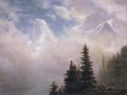 Albert Bierstadt High in the Mountains oil on canvas